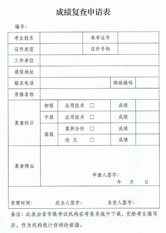 軟考成績復(fù)查